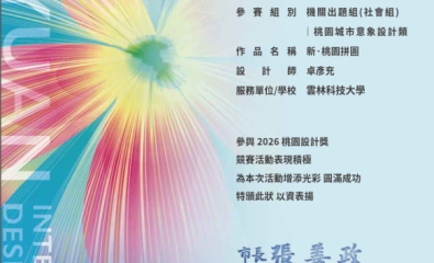 2026桃園設計獎-桃園城市意象設計類  入圍